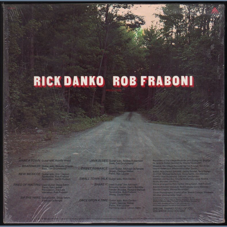 Rick Danko - Original 1977 US Arista label 10-track LP