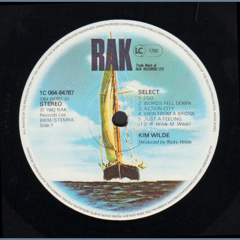 Select - Original 1981 Swedish pressed RAK label 10-track LP