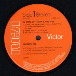 In Spite Of Harry's Toenail - Original 1972 UK RCA Victor label 6-track LP