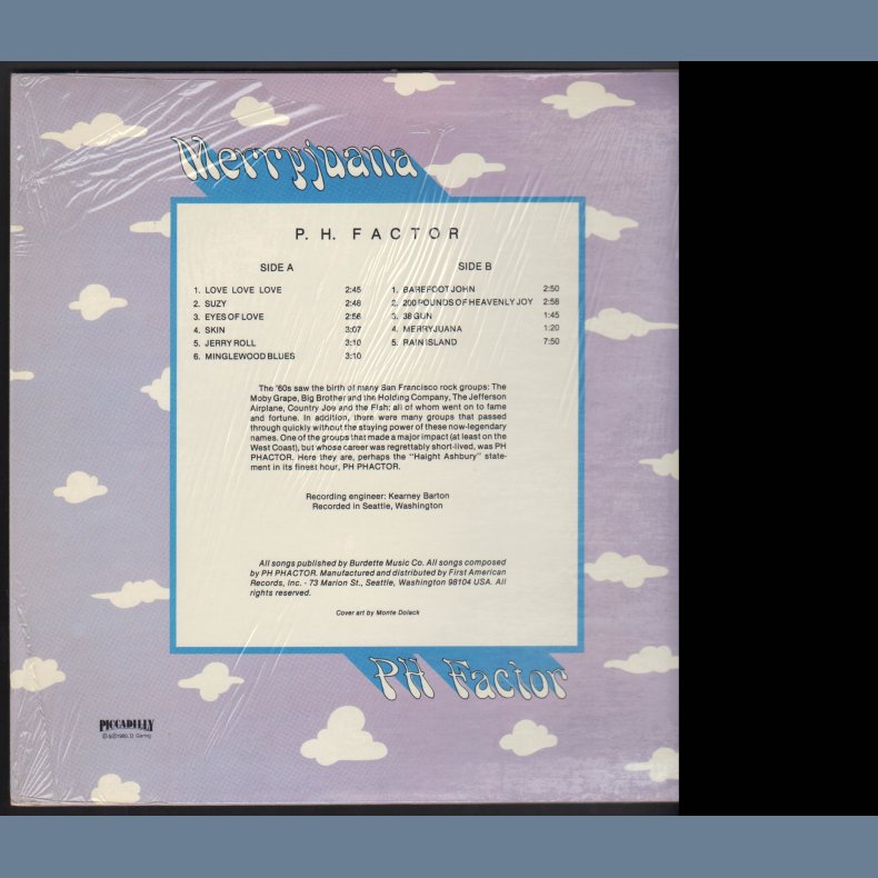 Merryjuana - Original 1980 US Picc-A-Dilly label 11-track LP  