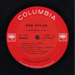 Bob Dylan - 1962 US Columbia label Mono 2nd Pressing 13-track LP