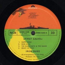 First Salvo - Original 1974 Danish Polydor label 7-track LP