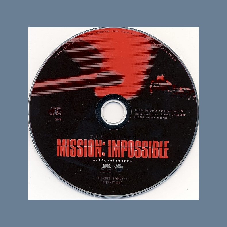 Theme From Mission: Impossible - 1996 German Pressed Mother label 5-track CD Single