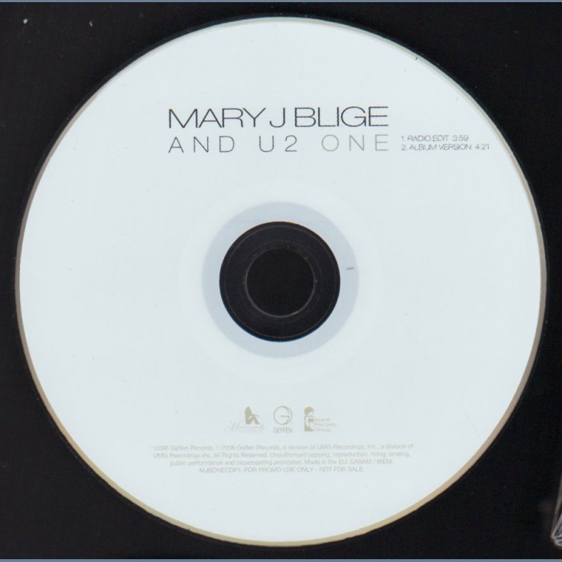 One - 2006 UK Geffen label 2-track promotional Issue CD