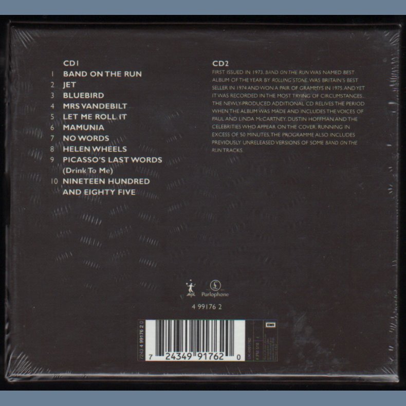 Band On The Run - 1999 US MPL/Parlophone label 25th Anniversary Edition 2CD Set