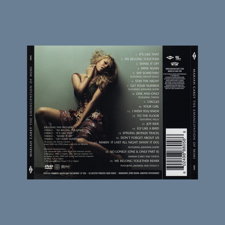 The Emancipation Of Mimi - 2005 German pressed Island DefJam label Limited Edition 2-disc CD/DVD set