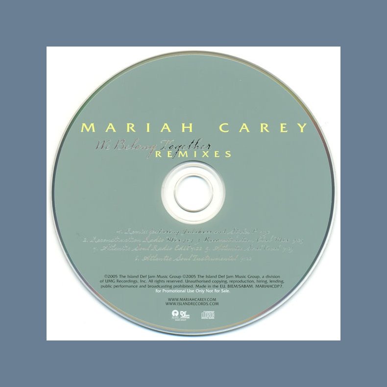 We belong together - 2005 UK Island Def Jam label 6-track Promotional Issue Remix CD Single