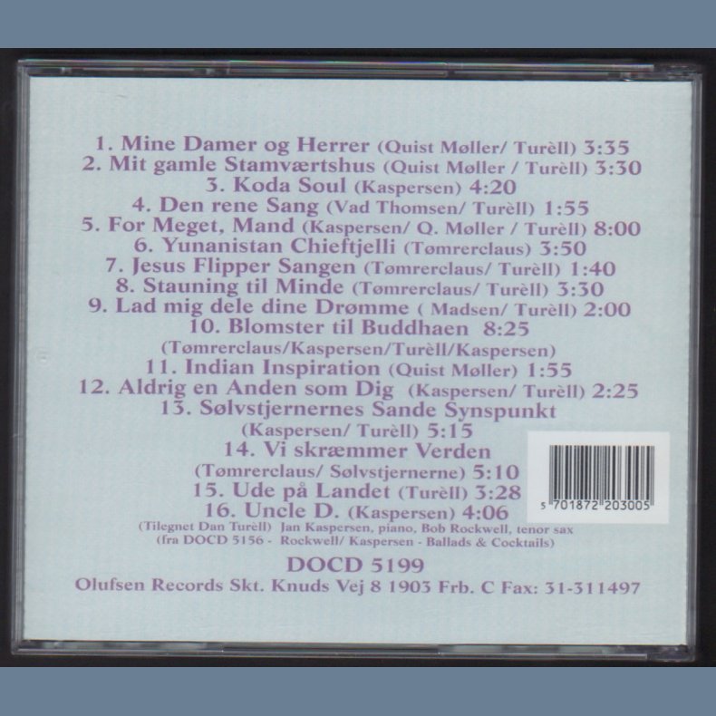 Dan Tur&egrave;ll &amp; Slvstjernerne - 2001 Danish Olufsen label 16-track CD