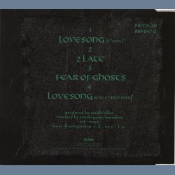 Lovesong - 1989 German pressed Fiction label 4-track CD Single
