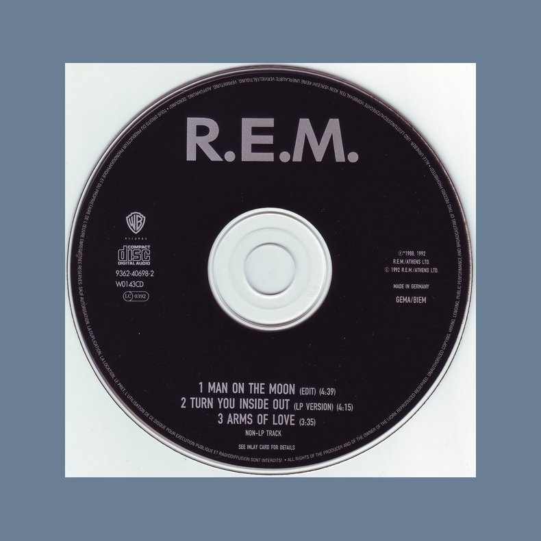 Man On The Moon - 1992 German pressed Warner Bros label 3-track CD Single