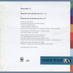 Steam - 1994 US Geffen label 3-track promotional issue CD Single