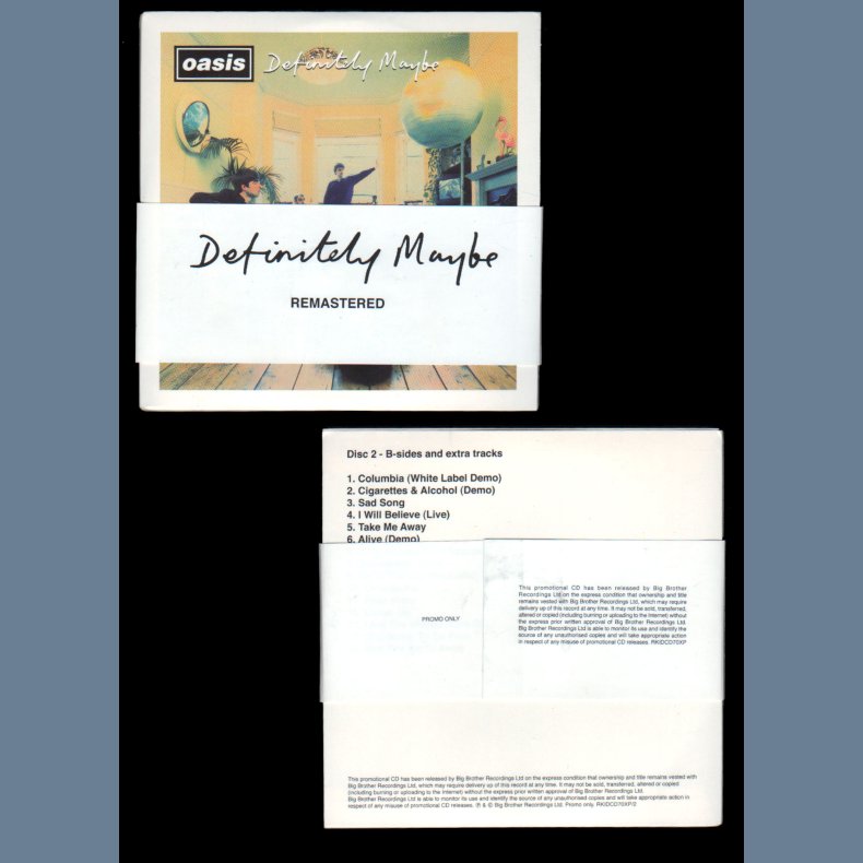 Definitely Maybe: Chasing The Sun Edition - 2014 UK Big Brother label 44-track Promo 3-CD Set
