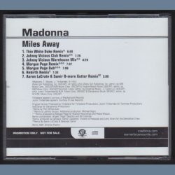 Miles Away - 2008 US Warner Bros label 7-track Promotional Issue Remix CD