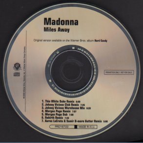 Miles Away - 2008 US Warner Bros label 7-track Promotional Issue Remix CD