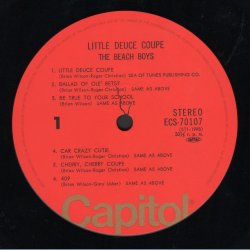 Little Deuce Coupe - 1977 Japanese Capitol/Toshiba label 12-track Stereo LP