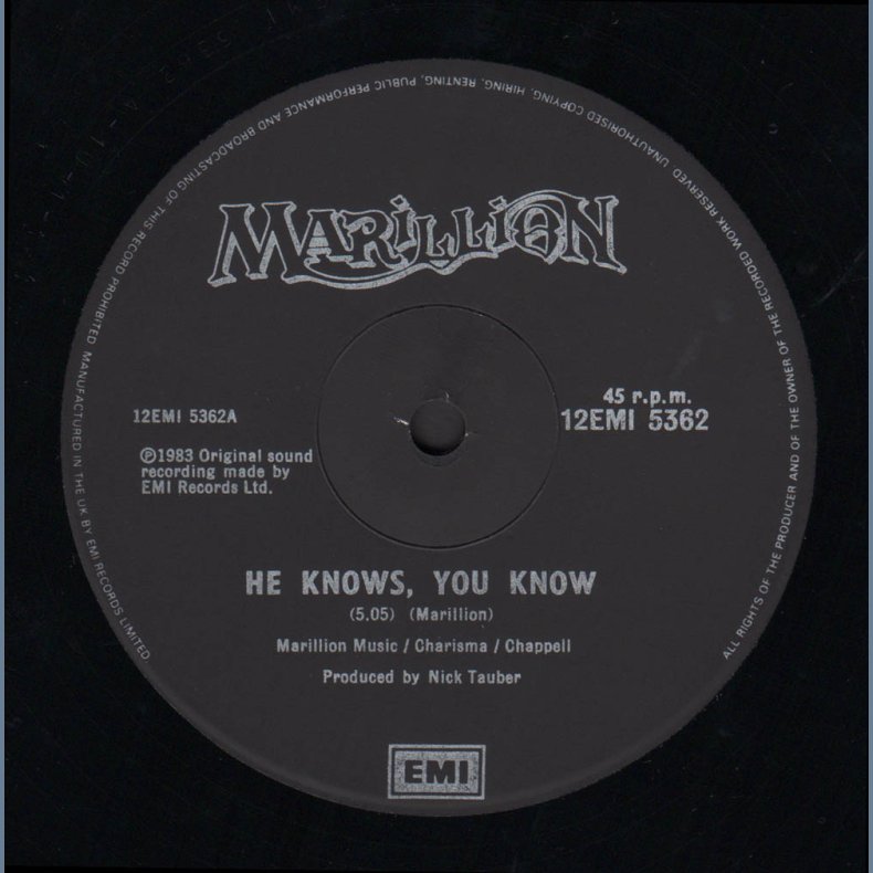 He Knows You Know - Original 1983 UK pressed EMI label 2-track 12" Single