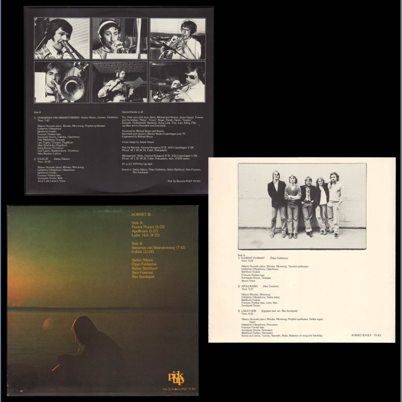 III - 1979 UK Pressed Danish Pick Up label 1st Pressing 5-track LP - White &amp; Black labels