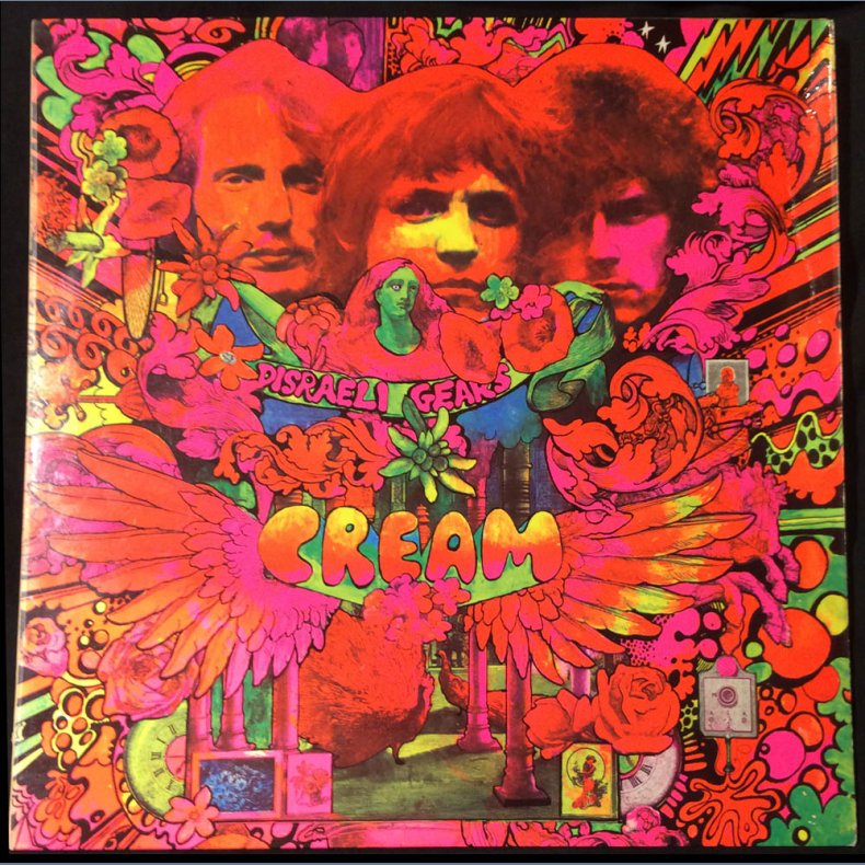 Disraeli Gears - Original 1967 UK Reaction label 1st pressing Stereo LP - A/B1 Matrix Endings