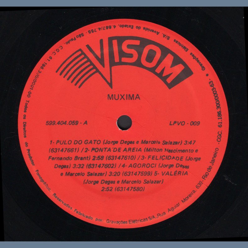 Muxima -Original 1987 Brazilian VisoM Digital label 10-track LP