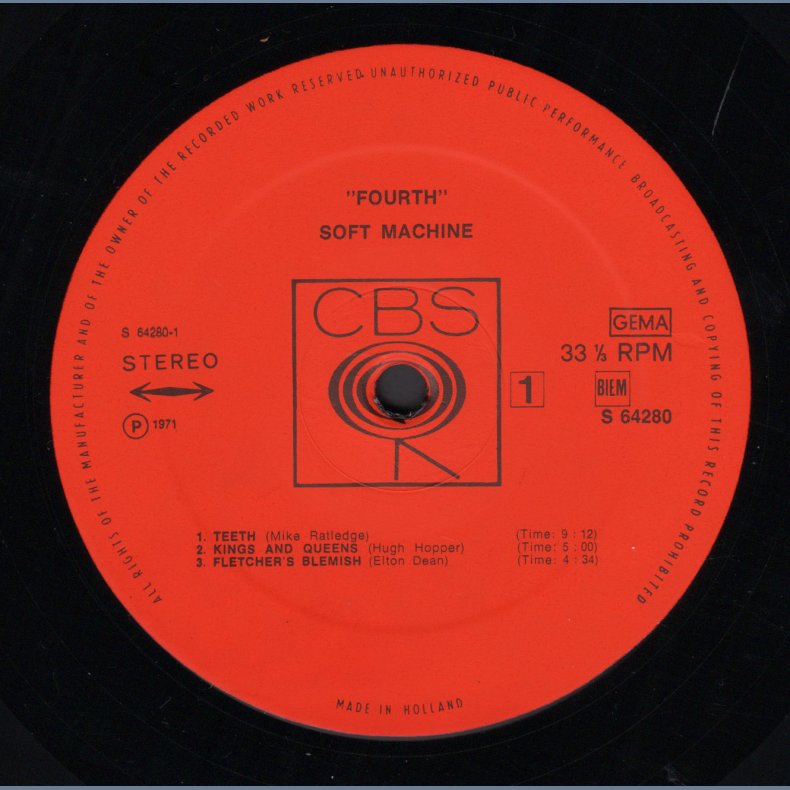 Fourth - Original 1971 Dutch pressed CBS label 7-track LP