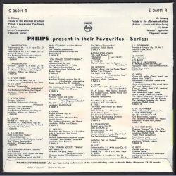 Pr&eacute;lude &Agrave; L'Apr&egrave;s-midi D'Un Faune / L'Apprenti Sorcier - 1954 Danish/Dutch Philips label 10"