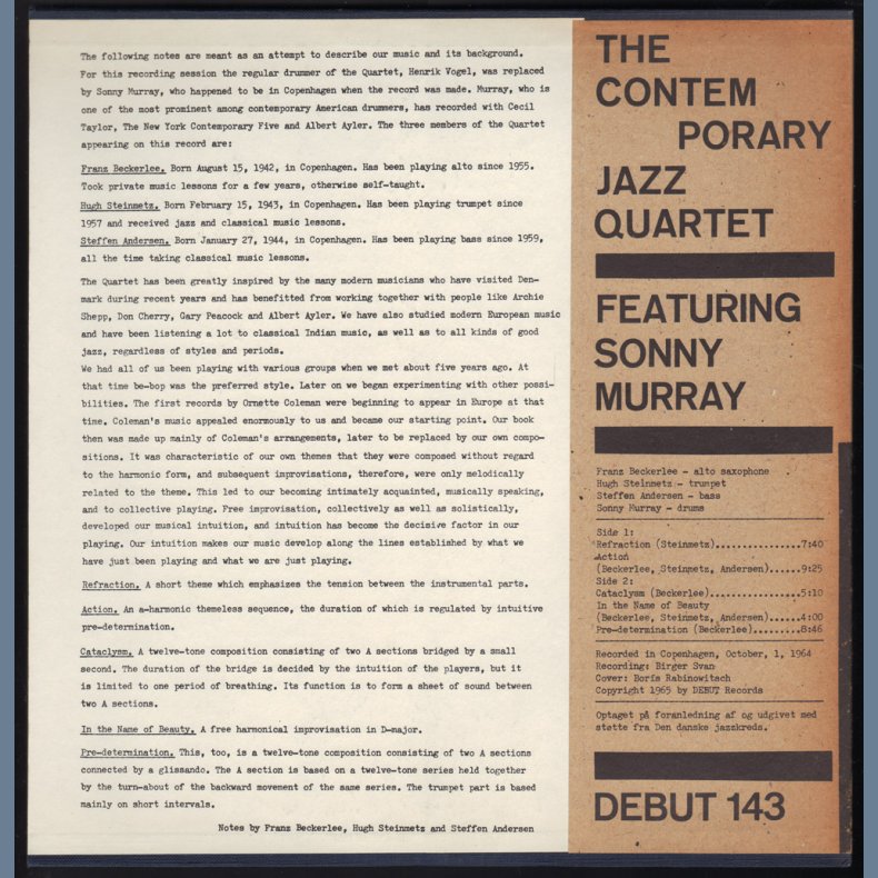 Action - Original 1964 Danish Debut label 5-track LP