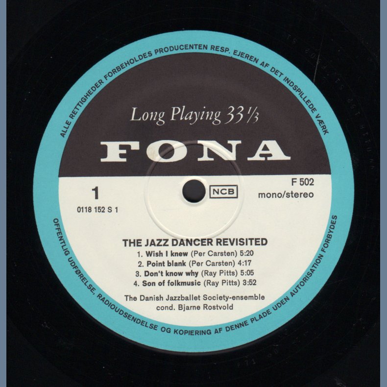The Jazz Dancer "Revisited" - Original 1971 Danish Fona label 8-track LP
