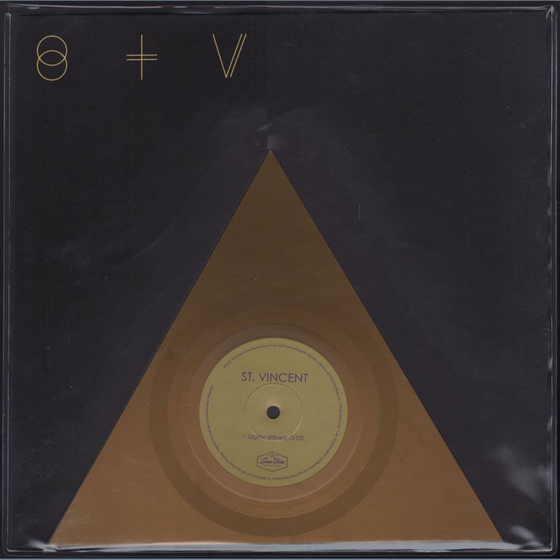 St. Vincent - Original 2014 US Loma Vista/Republic label 11-track LP incl Golden Shaped 7" Single