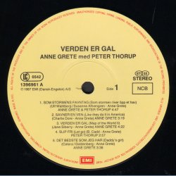 Verden Er Gal - 1987 Danish EMI label 10-track LP