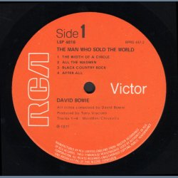 The Man Who Sold The World - 1972 UK RCA label 2nd Issue LP - Inner Sleeve, Poster &amp; 2E/1E Matrix