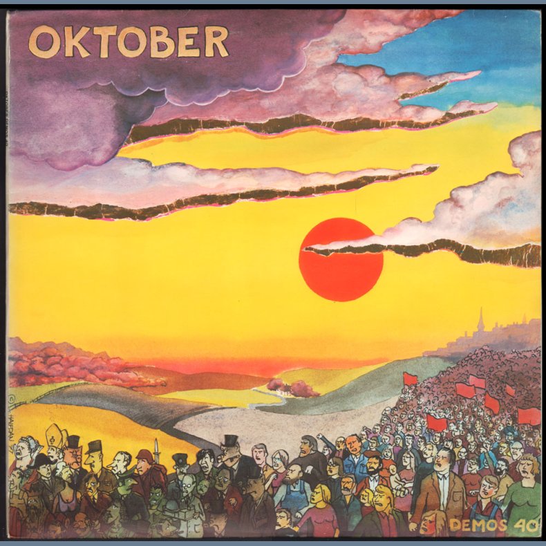 Oktober - Original 1977 Danish Demos label 10-track LP - Incl. Booklet