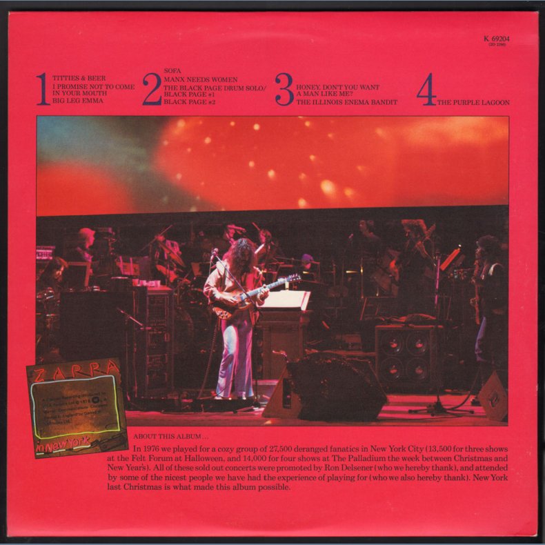 Zappa In new York - 1978 UK Discreet label 10-track 3rd Issue 2LP Set