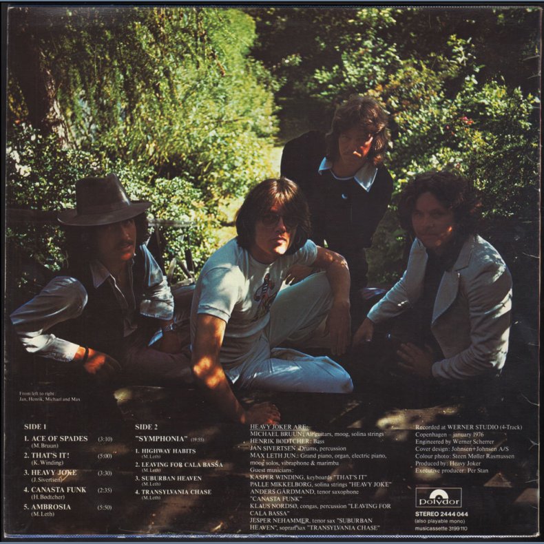 Heavy Joker featuring Max Leth Jun. - Original 1976 Norwegian Pressed Polydor label 9-track LP 