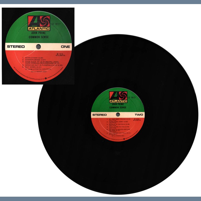 Common Sense - Original 1975 US Atlantic label 11-track LP - Green &amp; Orange labels, 'Rockefeller' 