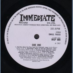 Small Faces - 1967 UK Immediate label 1st Pressing 14-track Stereo LP 