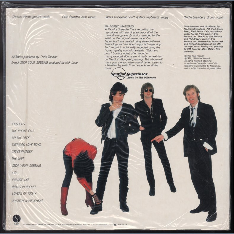 Pretenders - 1982 US Nautilus label 12-track Half Speed Mastered Audiophile 12-track LP