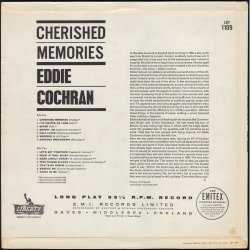 Cherished Memories - Original 1962 UK Liberty label 1st Pressing 14-track LP - Promotional Issue