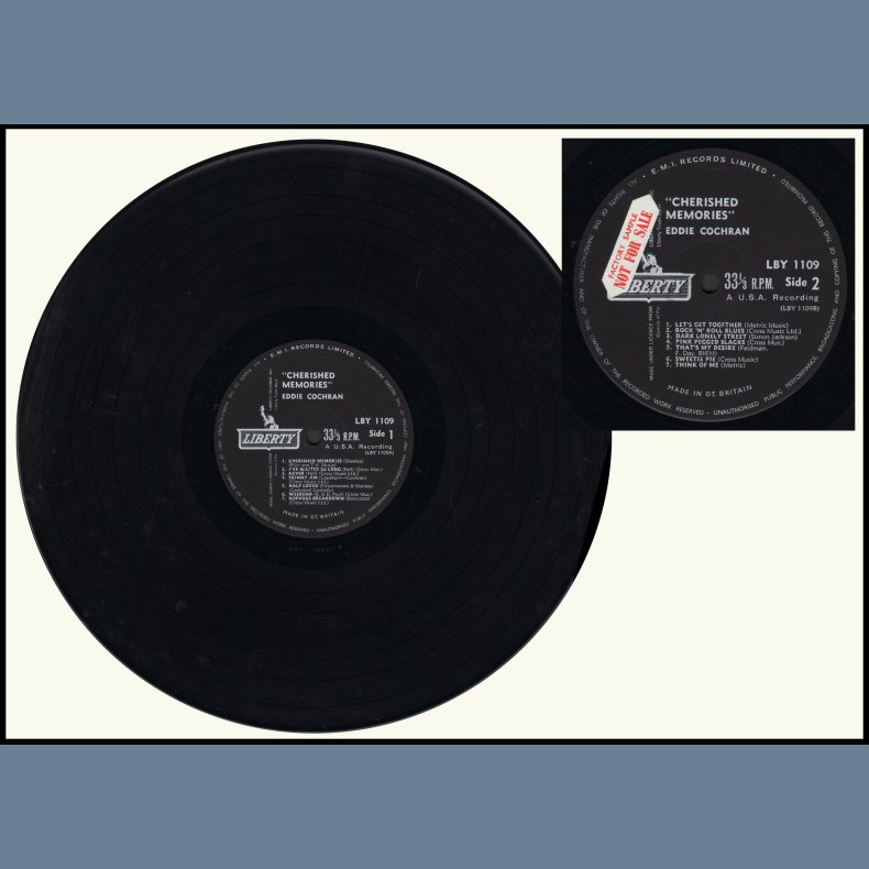 Cherished Memories - Original 1962 UK Liberty label 1st Pressing 14-track LP - Promotional Issue