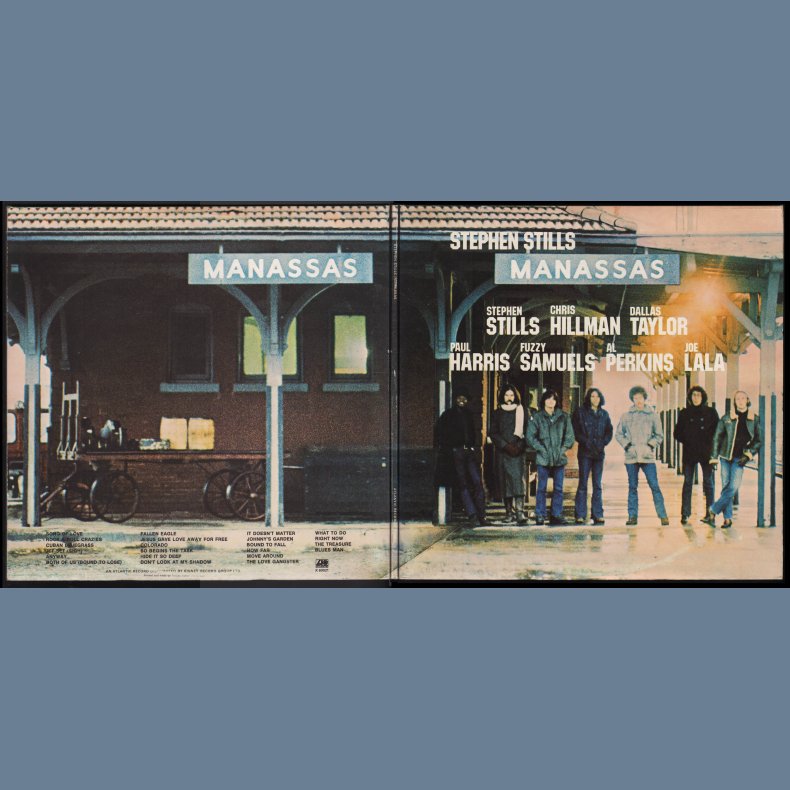 Manassas - Original 1972 UK Atlantic label 22-track LP - Incl. Poster