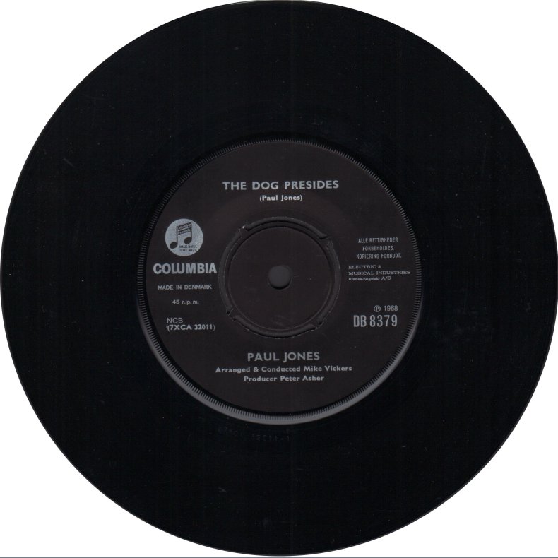 And the sun will shine b/w The dog presides - Original 1968 Danish Columbia label 2-track 7" Single