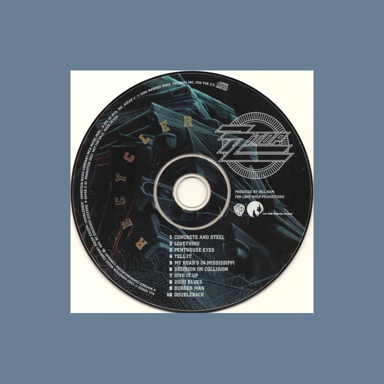 Recycler - 1990 US Warner Bros label Promotional Issue steel case digipak packaging