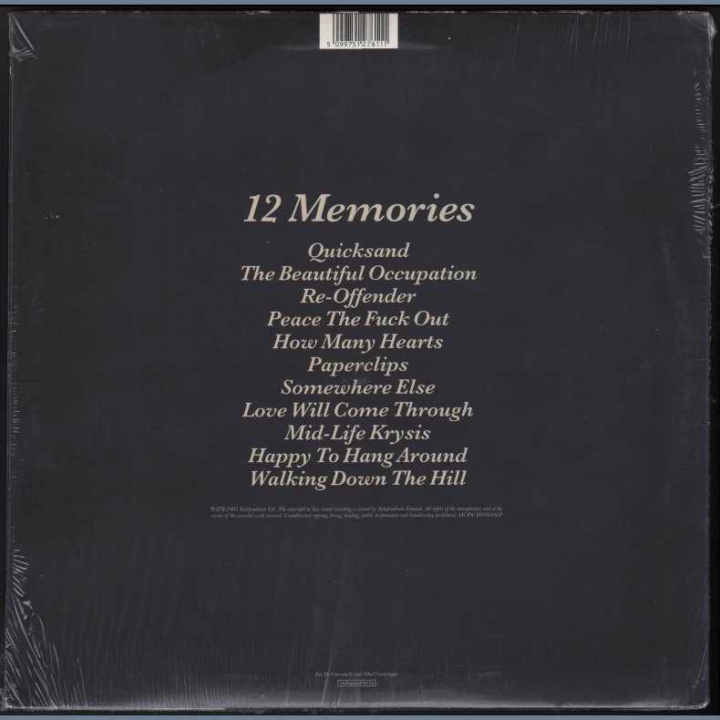 12 Memories - Original 2003 UK Indepediente label 12-track LP