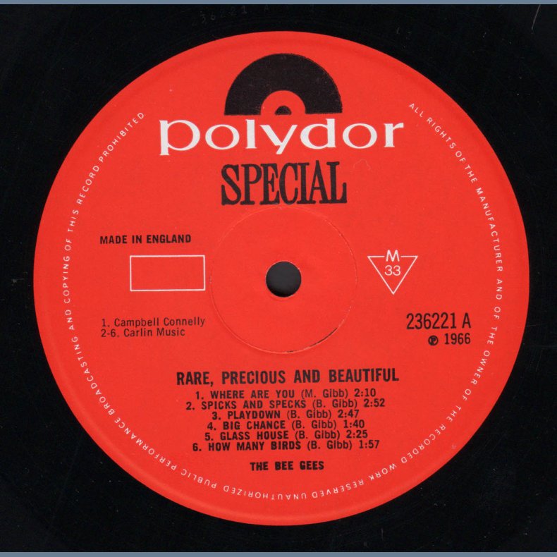 Rare, Precious &amp; Beautiful - Original 1967 UK Polydor label 12-track Stereo LP