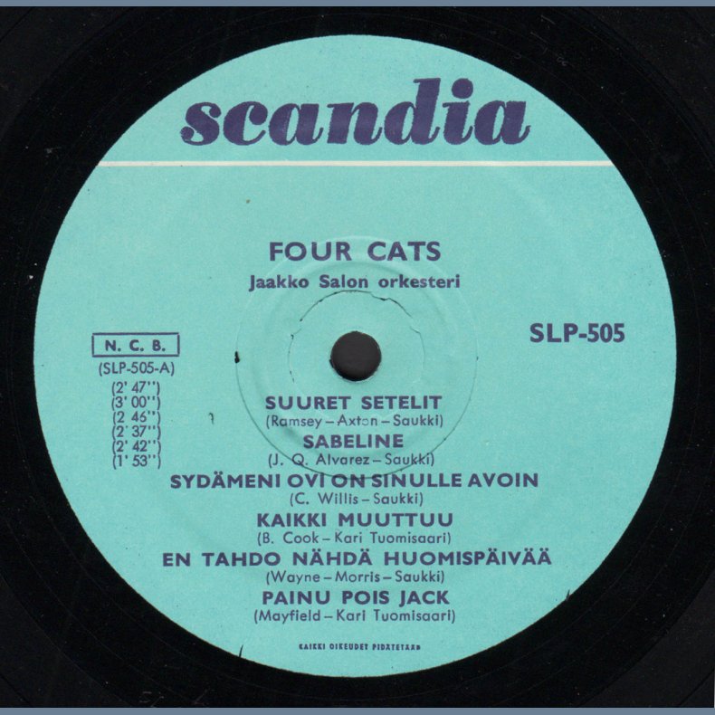 Four Cats - Original 1965 Finnish Scandia label 12-track LP