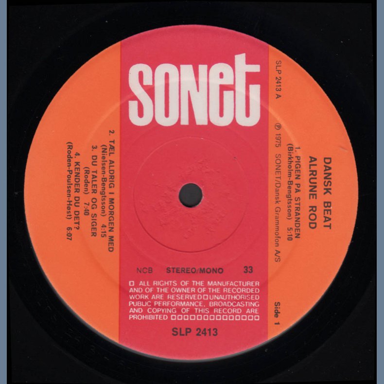 Dansk Beat - Original 1975 UK pressed Sonet label 7-track LP