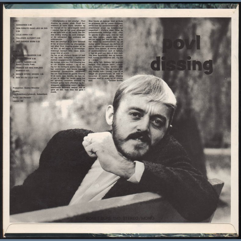 Povl Dissing - Original 1967 Danish Sonet label 11-track LP Pressing