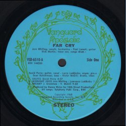 Far Cry - Original 1968 US Vanguard Apostolic Series 7-track Stereo LP