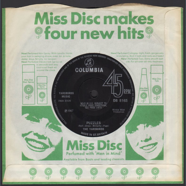 Little Games b/w Puzzles - Original 1967  UK Columbia label 2-track 7" Single