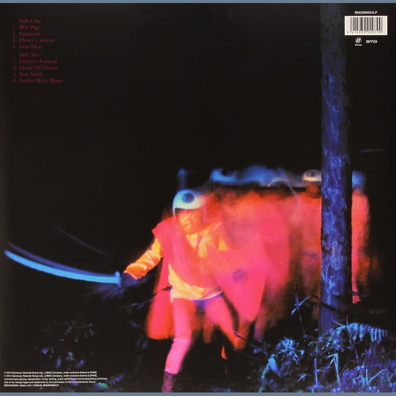 Paranoid - 2015 European Sanctuary label 180 gram 8-track LP Reissue