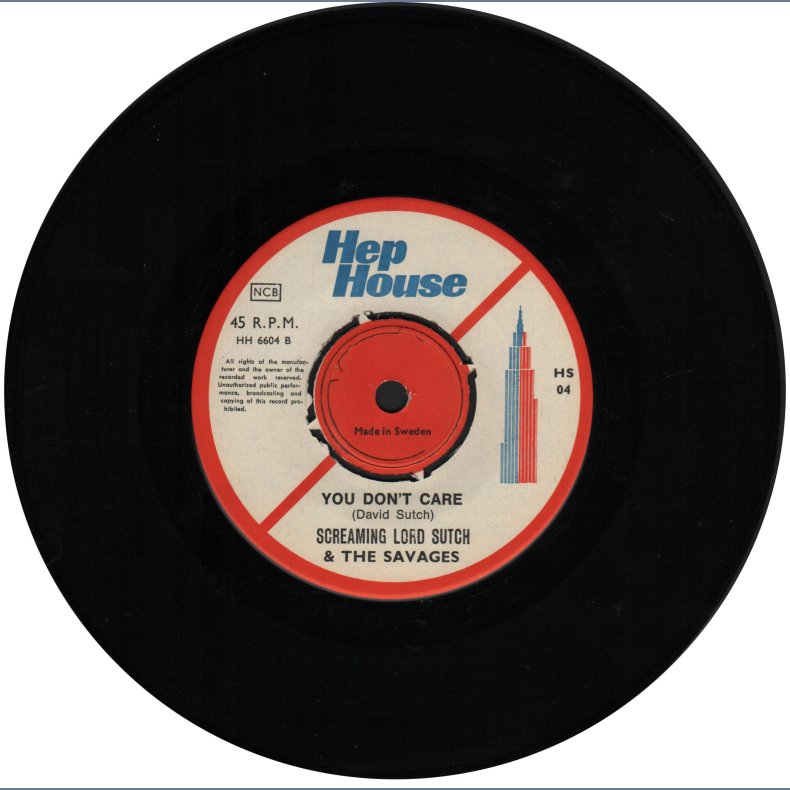 Purple people Eater b/w You don't care - Original 1966 Swedish Hep House label 2-track 7" Single